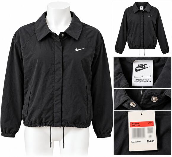 Nike Jackets & Blazers - Nike Women's Black Lightweight Jacket – Size L